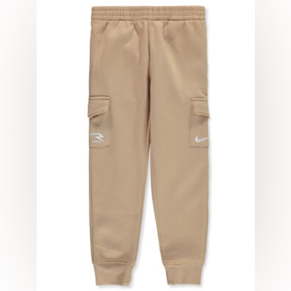 Nike Tan Jogger Sweatpants with Elastic Cuffs